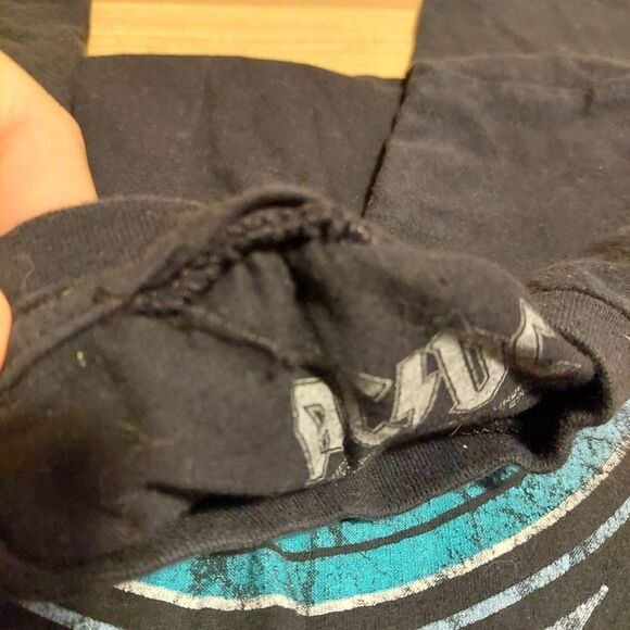 Woman's AC/DC Graphic Short Sleeve Black Tee Shirt - Picture 6 of 7